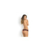 Thong dentelle ouvert avec petits nœuds 
